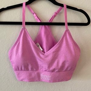 NWT PINK sports bra size L
